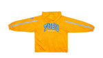 FUBU - Orange Big Logo Hooded Jacket 1990s Medium Vintage Retro