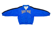 Reebok - Blue with Black Big Logo Windbreaker 1990s Medium Vintage Retro