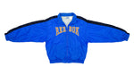 Reebok - Blue with Black Big Logo Windbreaker 1990s Medium Vintage Retro