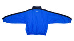 Reebok - Blue with Black Big Logo Windbreaker 1990s Medium Vintage Retro