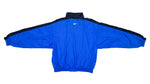 Reebok - Blue with Black Big Logo Windbreaker 1990s Medium Vintage Retro
