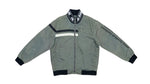 FUBU - Dark Grey Spell-Out Jacket 1990s Large vintage Retro