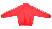 Adidas - Red with Stripes Windbreaker 1990s Medium Vintage Retro