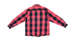 Levis - Black & Red Plaid Long Sleeved Shirt 1990s Medium