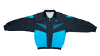Puma - Black & Blue Windbreaker 1990s Large Vintage Retro