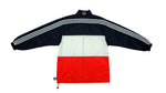 Adidas - Black, White & Red DC United Windbreaker 1990s Large Vintage Retro