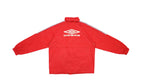 Umbro - Red Big Logo Hooded Windbreaker 1990s X-Large