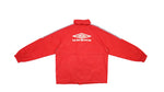 Umbro - Red Big Logo Hooded Windbreaker 1990s X-Large