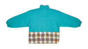 Reebok - Green with Pattern Zip Up Jacket 1990s Large Vintage Retro