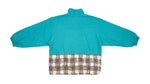 Reebok - Green with Pattern Zip Up Jacket 1990s Large Vintage Retro