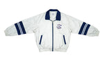 Le Coq Sportif - White & Blue Spell-Out Windbreaker 1990s Medium Vintage Retro