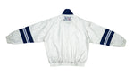Le Coq Sportif - White & Blue Spell-Out Windbreaker 1990s Medium Vintage Retro