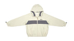 Ellesse - Brown Two-Tone Hooded Jacket 1990s Large Vintage Retro