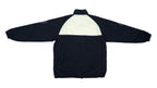 Asics - Black & White Big Logo Windbreaker 1990s Large Vintage Retro