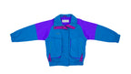 Columbia - Blue with Purple Colorblock Jacket 1990s Medium Vintage Retro
