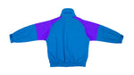 Columbia - Blue with Purple Colorblock Jacket 1990s Medium Vintage Retro