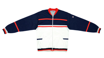 FILA - Black & White Colorblock Windbreaker 1990s Medium