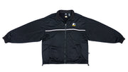 Starter - Black Zip Up Track Jacket 1990s Large Vintage Retro