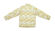 FILA - Yellow Patterned Warm Jacket 1990s Medium Vintage Retro