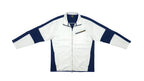 Nautica- White & Blue Track Jacket 1990s X-Large Vintage Retro