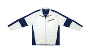 Nautica- White & Blue Track Jacket 1990s X-Large Vintage Retro
