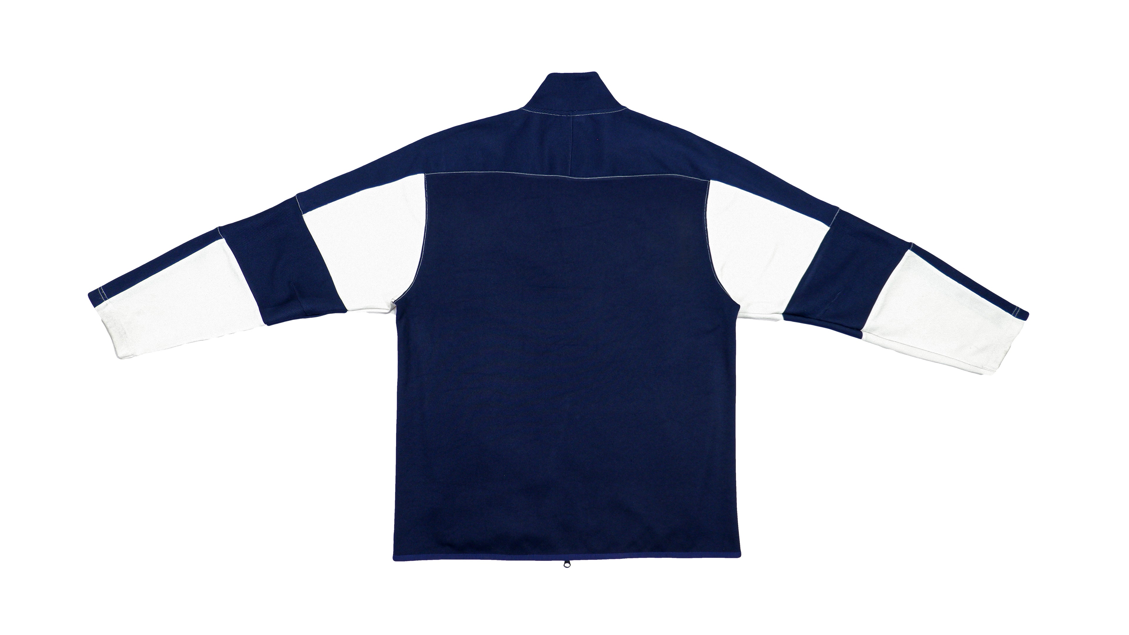 Nautica- White & Blue Track Jacket 1990s X-Large Vintage Retro