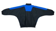 Umbro - Blue and Black Colorblock Windbreaker 1990s X-Large Vintage Retro
