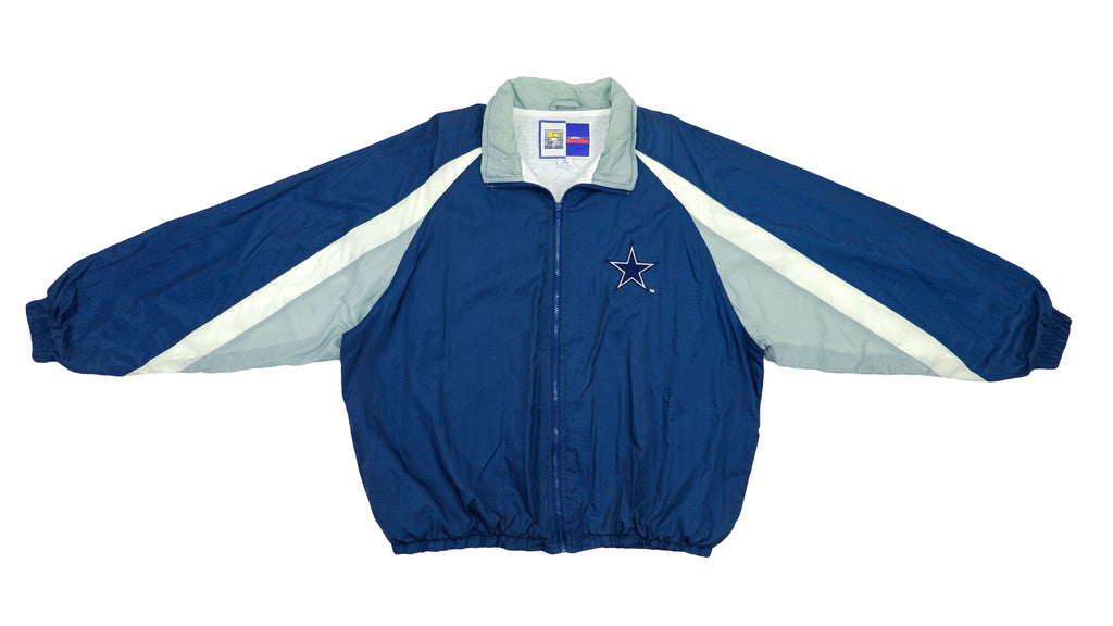 NFL (Competitor) - Dallas Cowboys Spell-Out Windbreaker 1990s X-Large Vintage Retro Football
