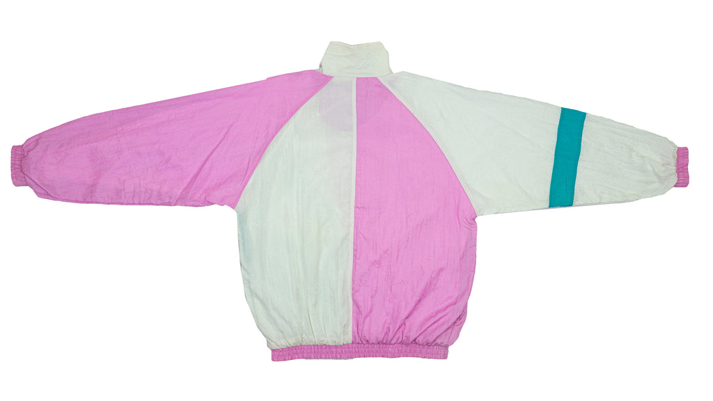 Vintage (Pierre Cardin) - Pink Colorblock Windbreaker 1990s Medium Vintage Retro