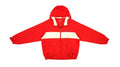 Ellesse - Red Two-Tone Hooded Jacket 1990s Large Vintage Retro