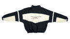 Reebok - Black & White Big Logo Windbreaker 1990s Large Vintage Retro