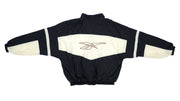 Reebok - Black & White Big Logo Windbreaker 1990s Large Vintage Retro