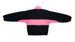 Asics - Black & Pink Colorblock Windbreaker 1990s Medium Vintage Retro