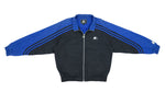Starter - Black with Blue Zip Up Jacket 1990s Large
