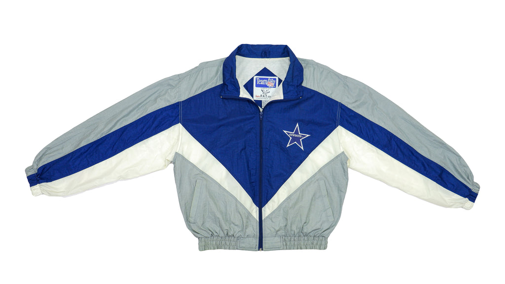 NFL - Dallas Cowboys Big Logo Windbreaker 1990s Large Vintage Retro NFL Football