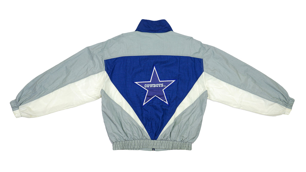 NFL - Dallas Cowboys Big Logo Windbreaker 1990s Large Vintage Retro NFL Football