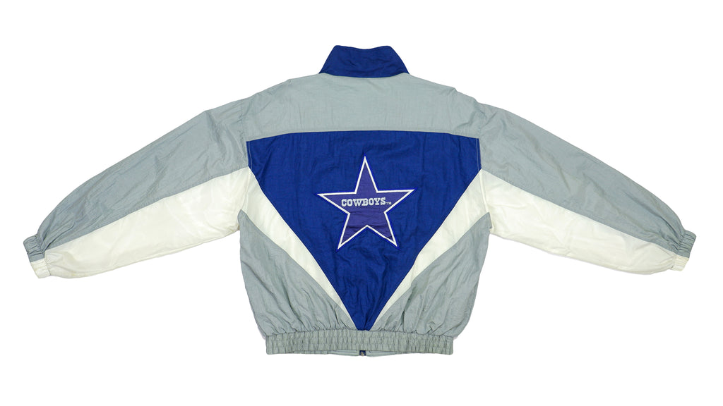 NFL - Dallas Cowboys Big Logo Windbreaker 1990s Large Vintage Retro NFL Football