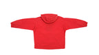 Columbia - Red 1/4 Button Up Hooded Jacket 1990s Large Vintage Retro