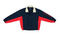 Nautica - Black with Red Spell-Out Jacket 1990s Large Vintage Retro