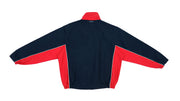 Nautica - Black with Red Spell-Out Jacket 1990s Large Vintage Retro