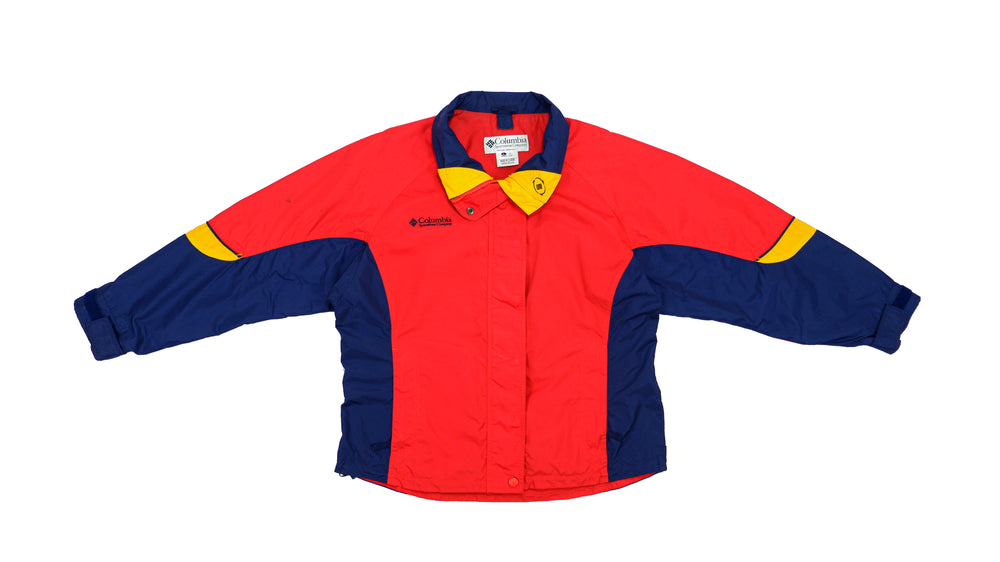 Columbia - Red with Blue Jacket 1990s Large Vintage Retro