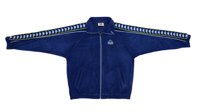 Kappa - Blue Taped Logo Track Jacket 1990s Large