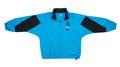Umbro - Blue and Black Colorblock Windbreaker 1990s Large Vintage Retro