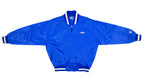 FILA - Blue Zip-Up Satin Jacket 1990s Large Vintage Retro