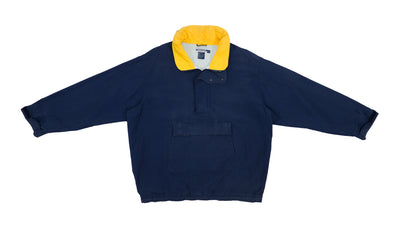 Nautica - Blue Competition Sailing Denim Windbreaker 1990s X-Large
