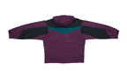 Columbia - Purple Hooded Windbreaker 1990s X-Large Vintage Retro