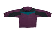 Columbia - Purple Hooded Windbreaker 1990s X-Large Vintage Retro