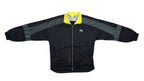 Puma - Black & Grey Track Jacket 1990s Large Vintage Retro