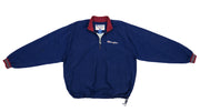 Champion - Blue 1/4 Zip Pullover 1990s X-Large Vintage Retro