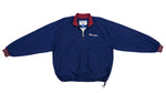 Champion - Blue 1/4 Zip Pullover 1990s X-Large